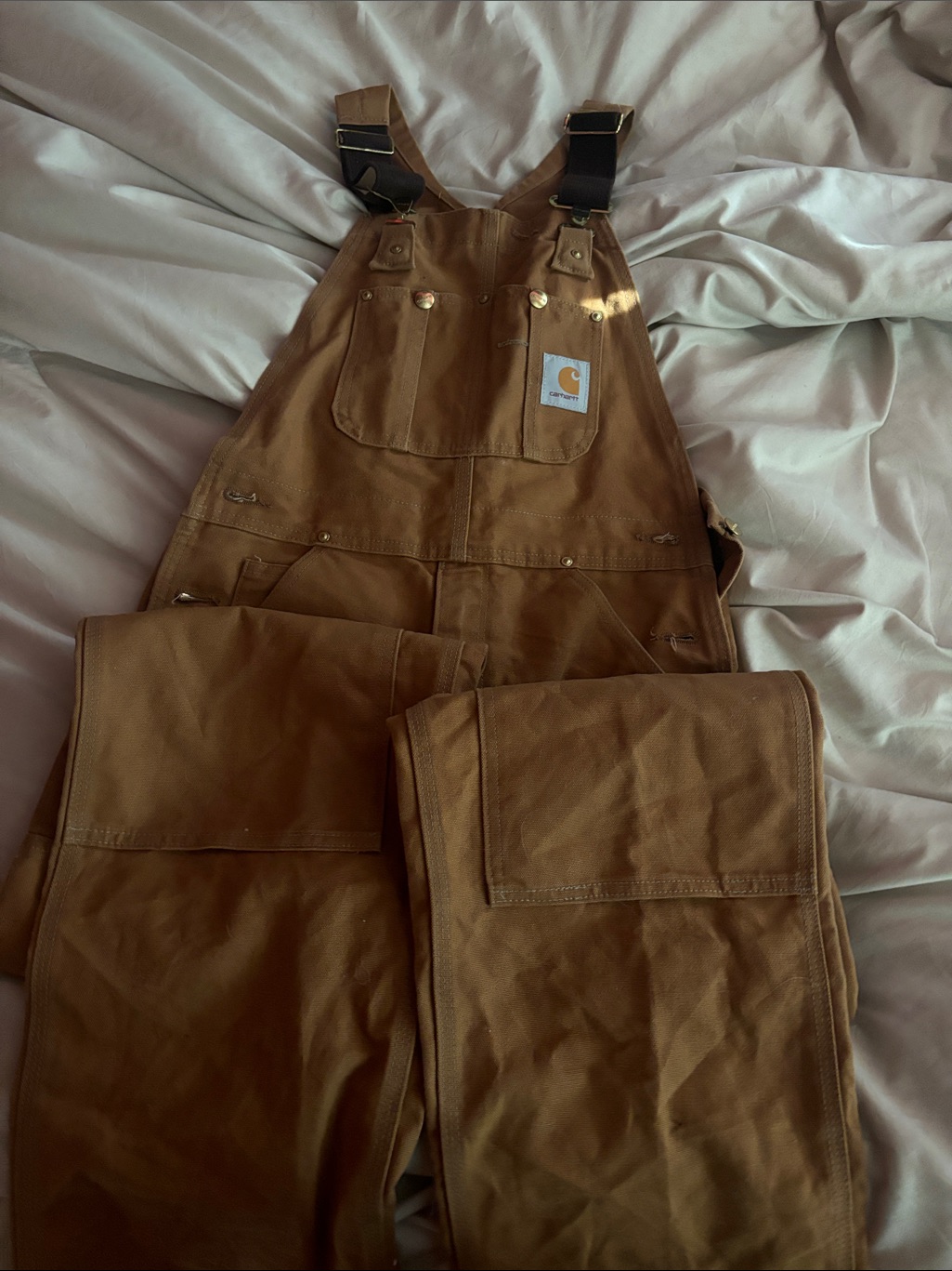 Carhartt Women's Brown Canvas Bib Overalls